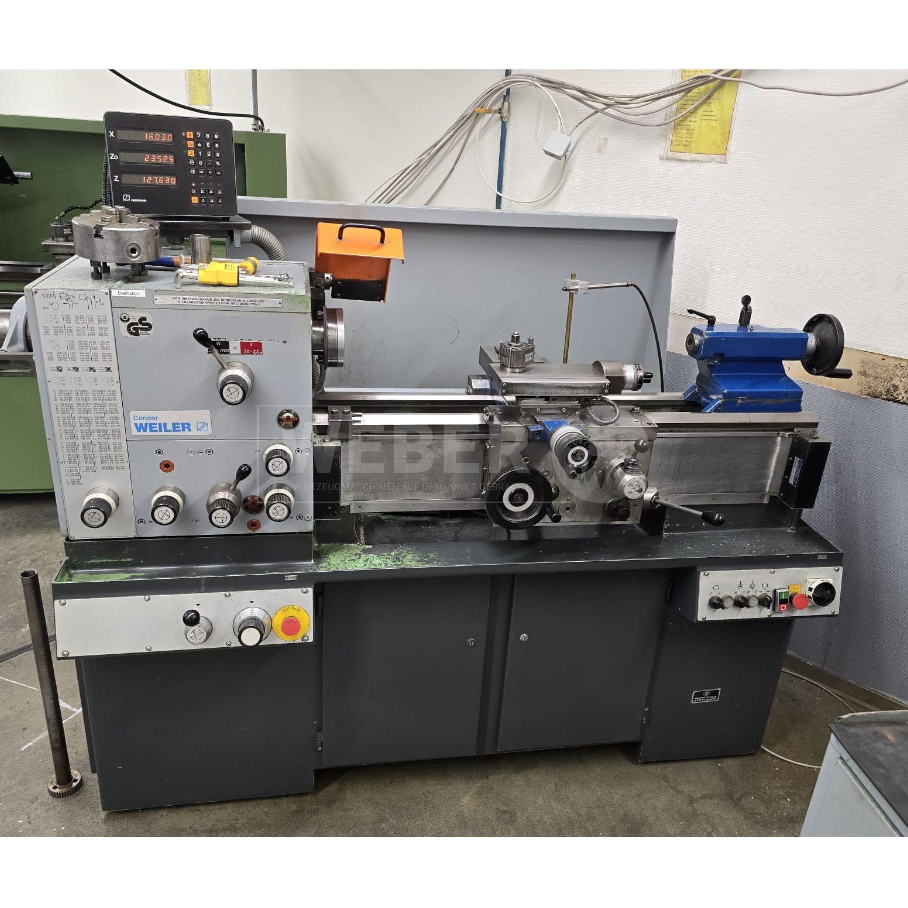 Weiler Condor B Leit- und Zugspindeldrehmaschine