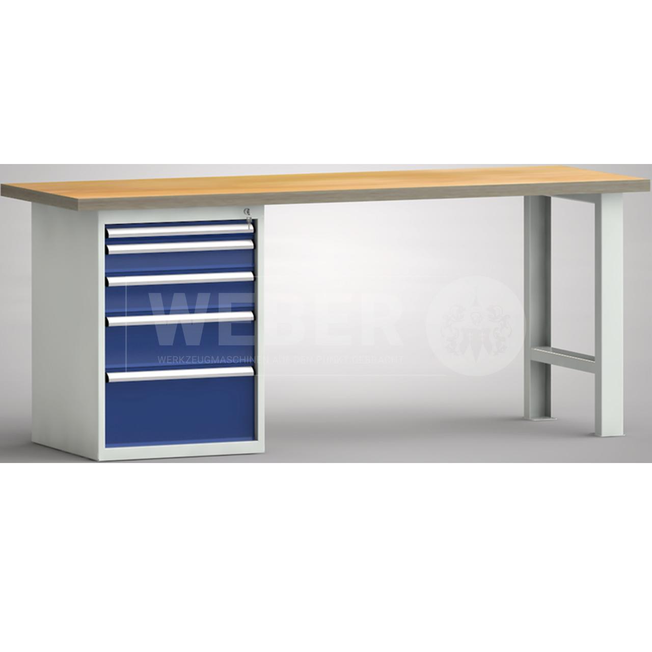 Werkbank mit 5 Schubladen