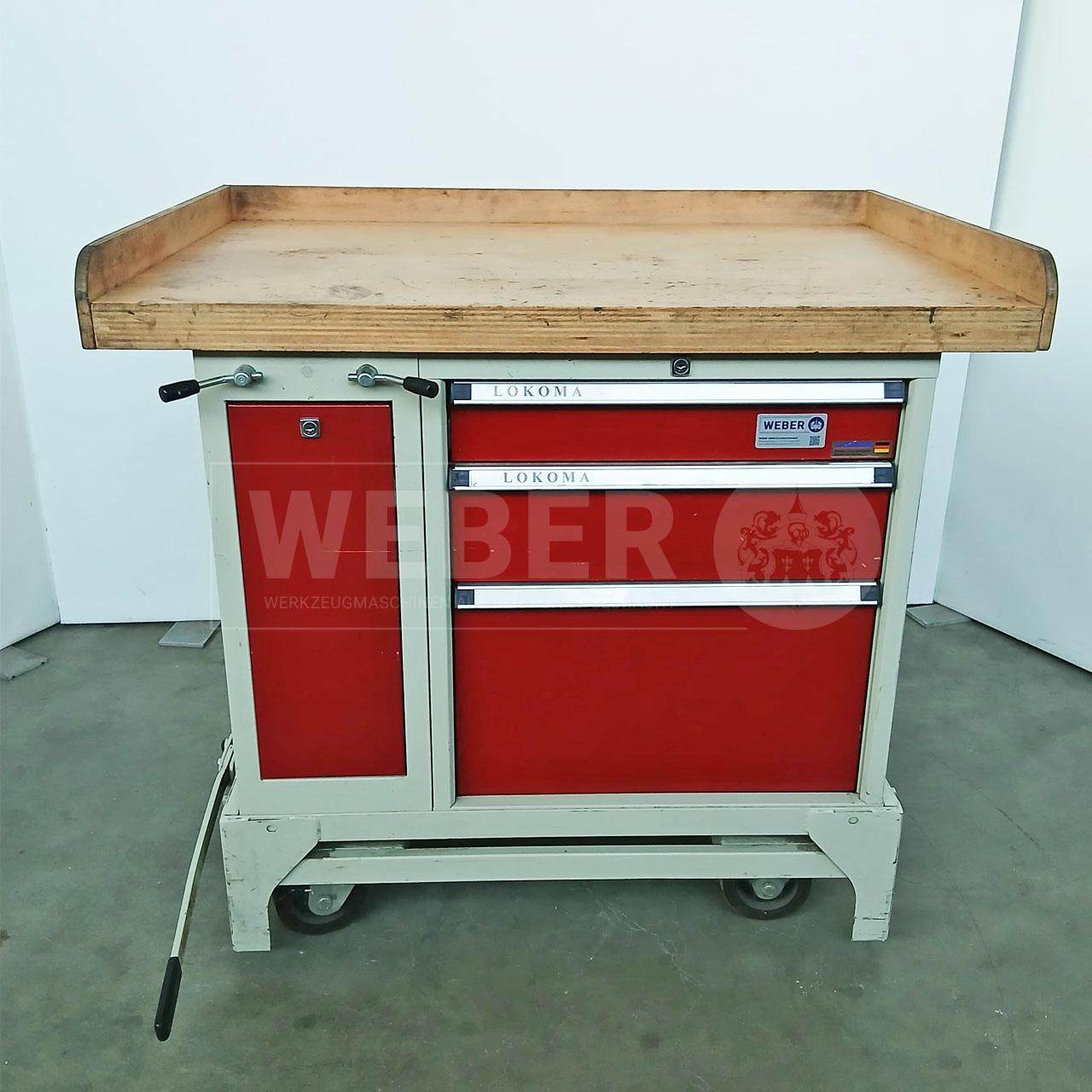 Lokoma Werkbank mit Schraubstock
