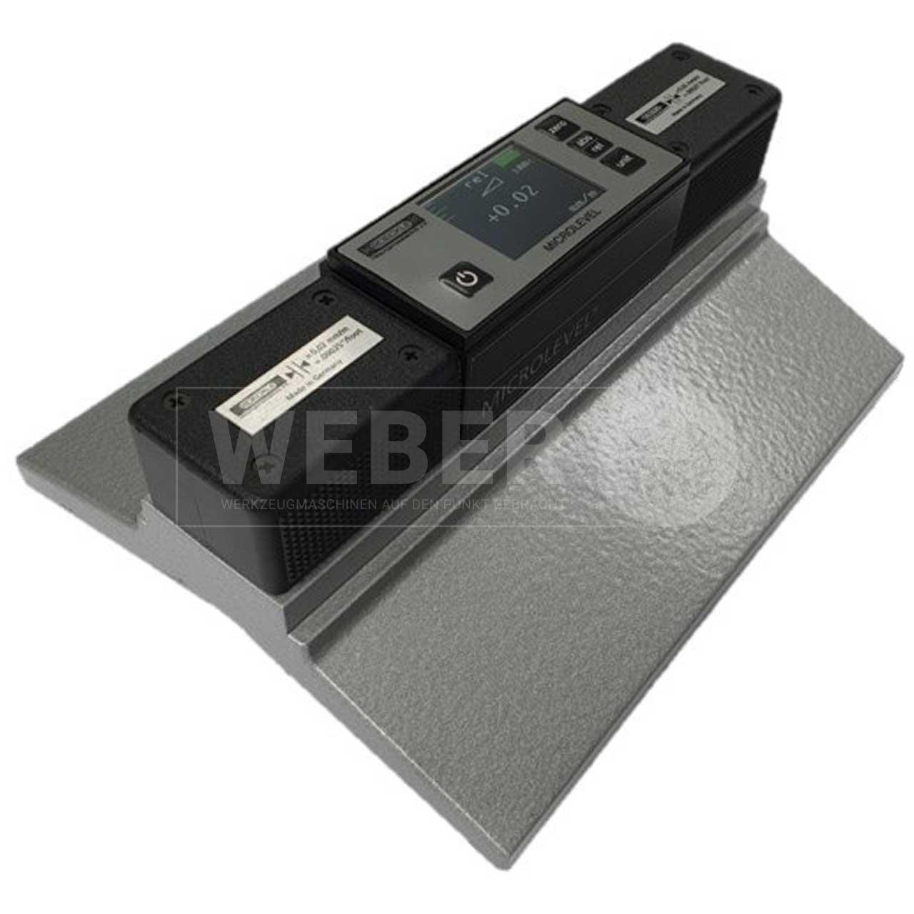 Elektronische Horizontal-Wasserwaage, Genauigkeit 0,005 mm/m, 200mm, DIN 877