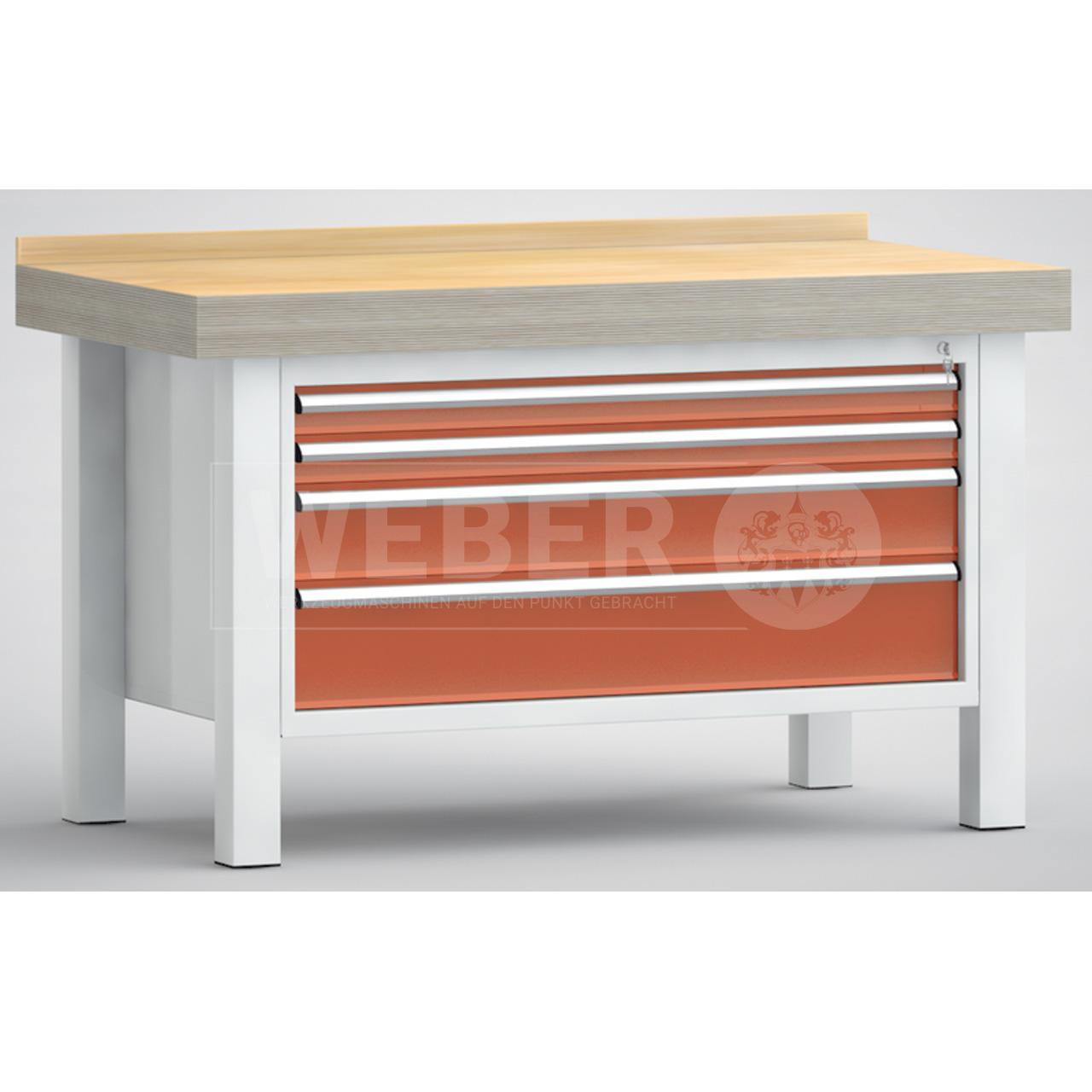 Profi-Schwerlast-Werkbank mit 4 Schubladen