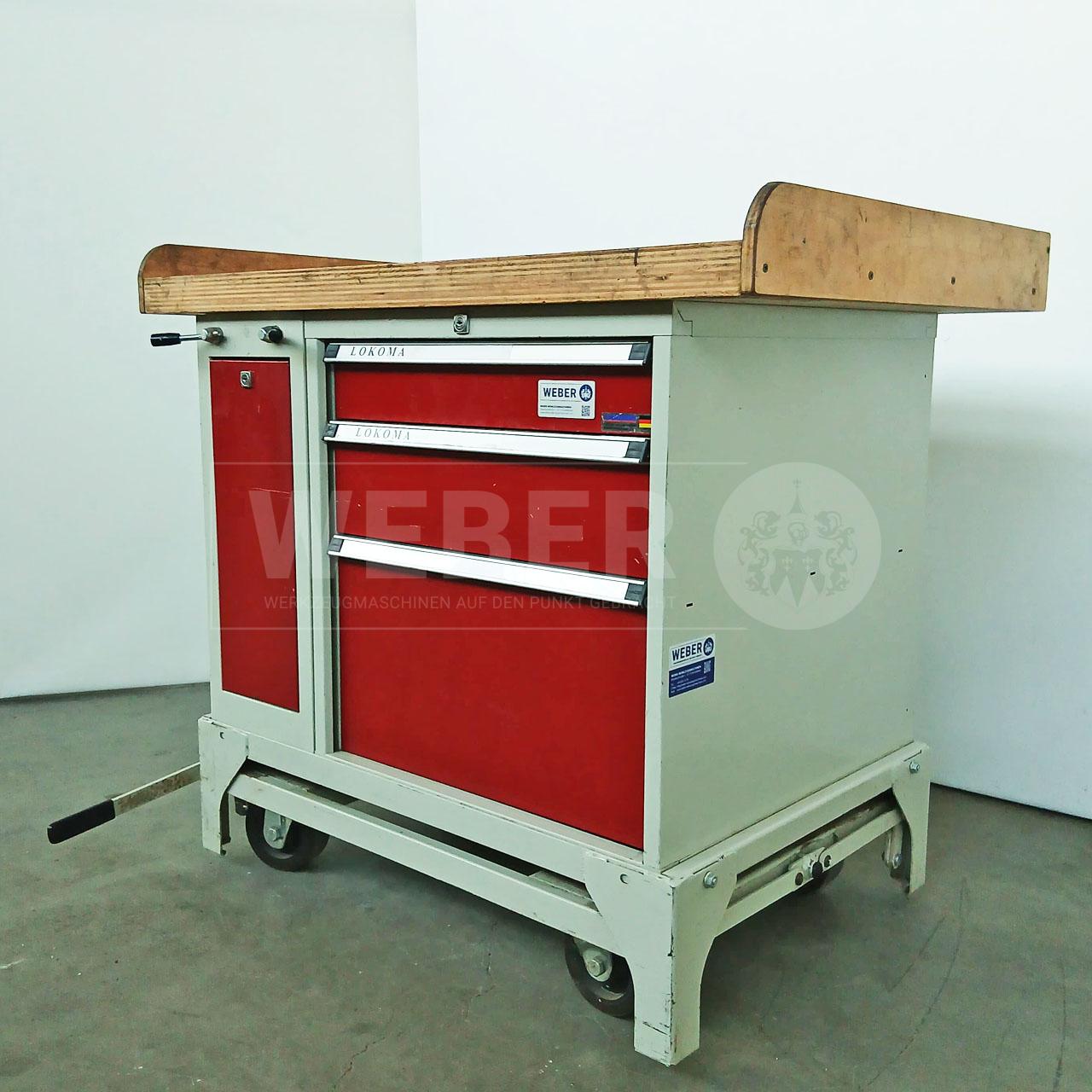 Lokoma Werkbank mit Schraubstock