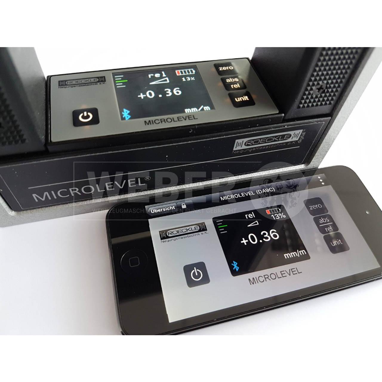 Elektronische Horizontal-Wasserwaage, Genauigkeit 0,01 mm/m, 160 mm, DIN 877
