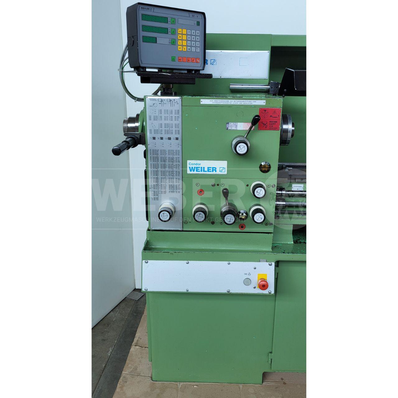 Weiler Condor AC Leit- und Zugspindeldrehmaschine