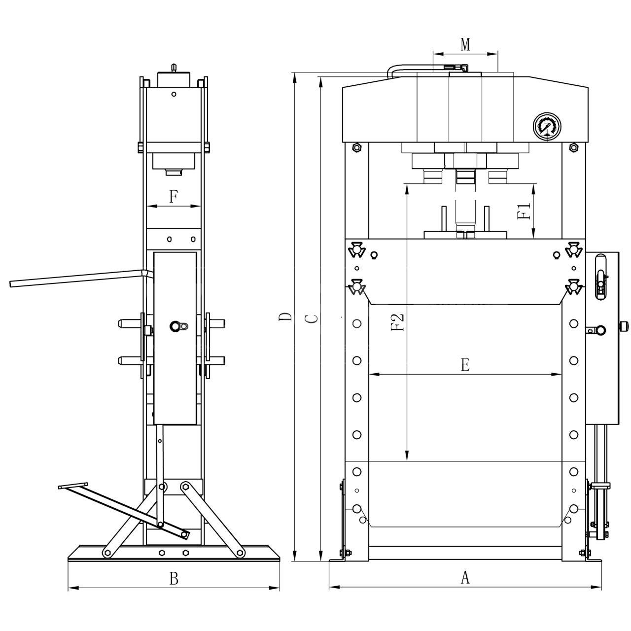 Bernardo WK 50 FH Pro Werkstattpresse