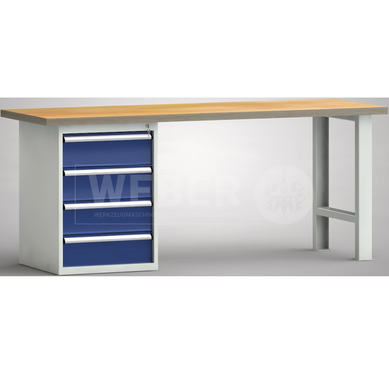 Werkbank mit 4 Schubladen
