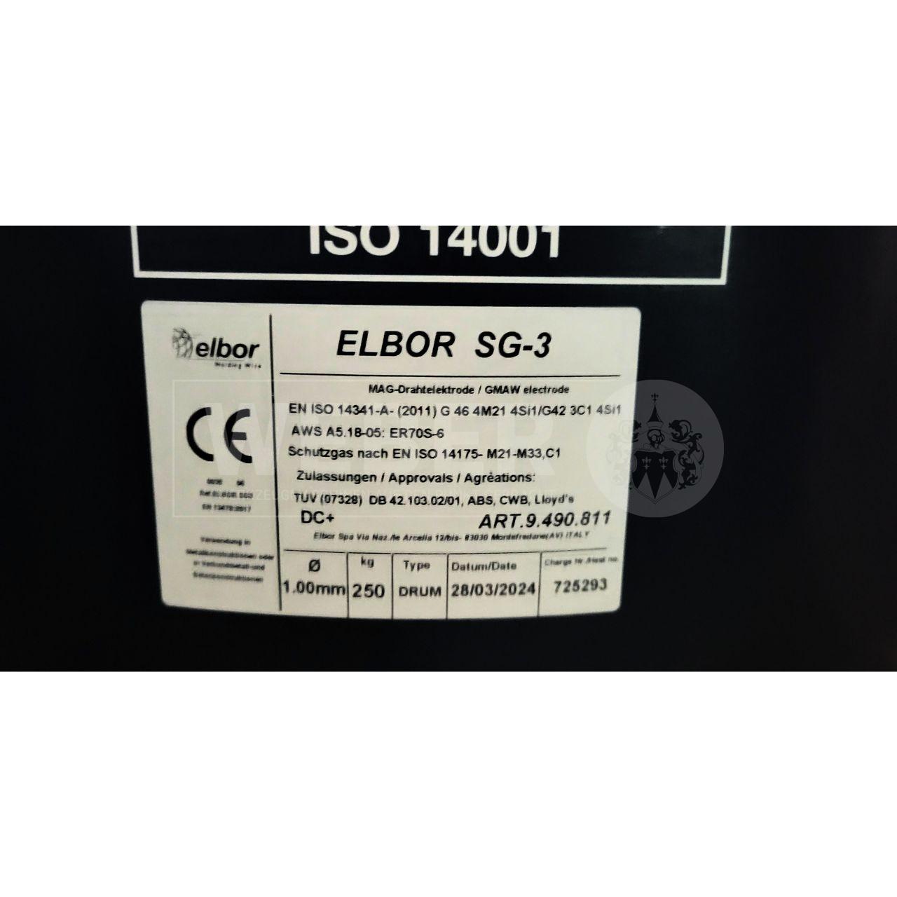 ELBOR MAG - Drahtelektrode 250 kg Fass